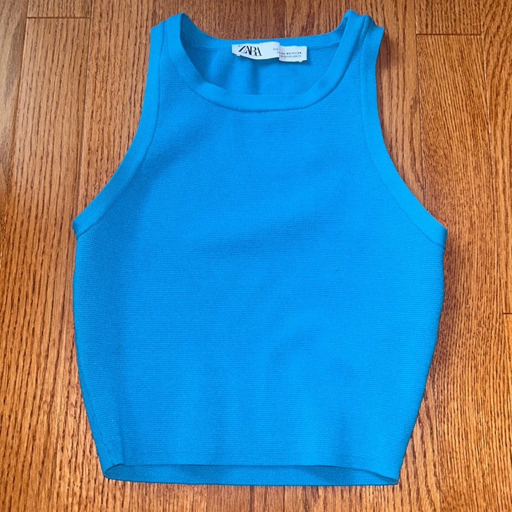 Worn Twice Blue Zara Top
